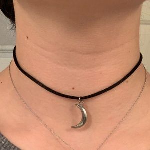 Brandy Melville Cresent Moon choker necklace